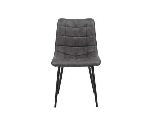 Alternative view of Chaise Bloom Gris - lot de 2