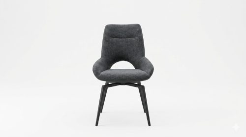 Alternative view of Chaise Craig Gris - lot de 2