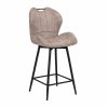 Tabouret Burak Taupe - lot de 2