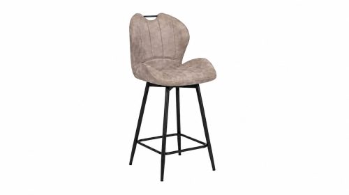 Tabouret Burak Taupe - lot de 2