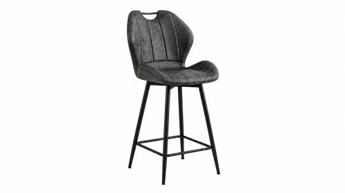 Tabouret Burak Gris - lot de 2